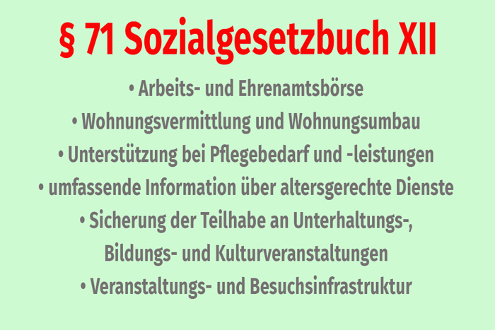 Altenhilfestrukturgesetz Berlin Gutes Leben im Alter § 71 SGB XII