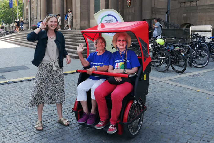 Seniorenvertretung Tempelhof-Schöneberg fLotte Rikscha Katja Wohner