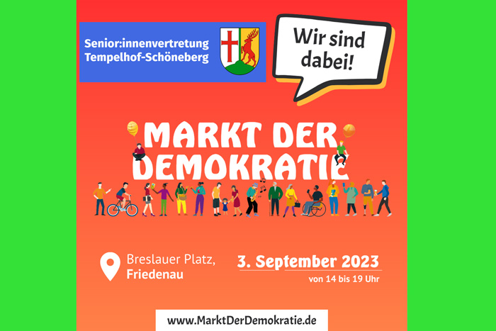 Seniorenvertretung Tempelhof-Schöneberg Markt der Demokratie Friedenau
