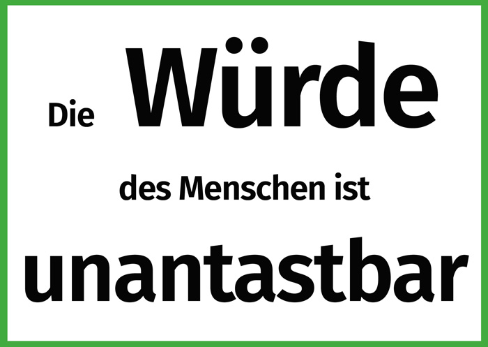 Seniorenvertretung Tempelhof-Schöneberg die Würde des Menschen ist unantastbar