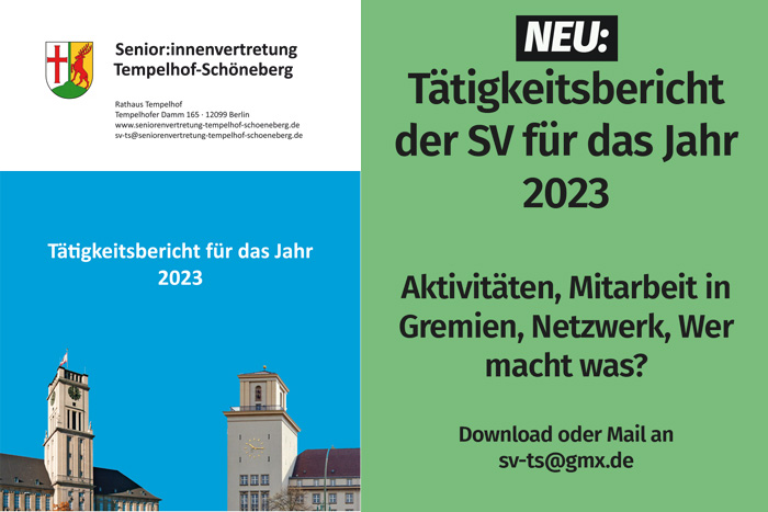 Seniorenvertretung Tempelhof-Schöneberg Tätigkeitsbericht 2023