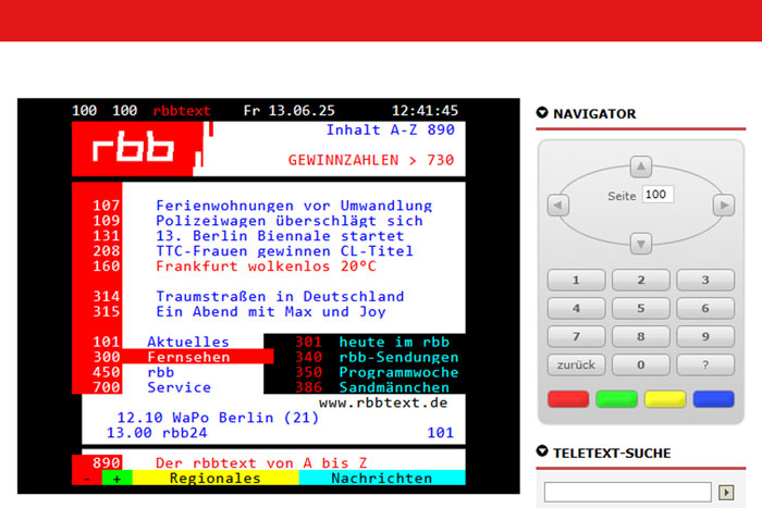 Seniorenvertretung Tempelhof Schöneberg rbb teletext